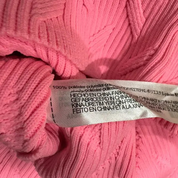 Zara Pink Pleated Sleeveless Tank Top Women’s Small - Image 3