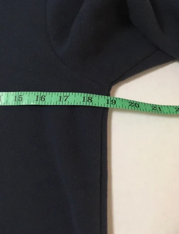Tommy Hilfiger Small Blue Fleece Pullover NWT Cowl Neck Longer Back Hem - Image 7