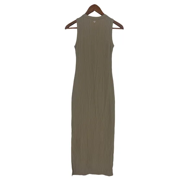 Lululemon Sleeveless Pleated Stretch Maxi Dress Sheer Oak‎ XXS - Image 10