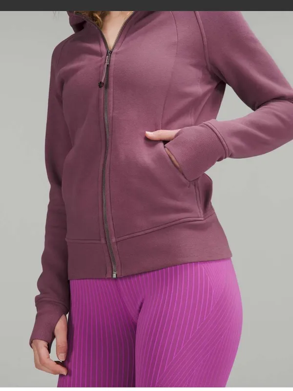 Lululemon scuba‎ full zip hoodie vintage plum 8 - Image 2
