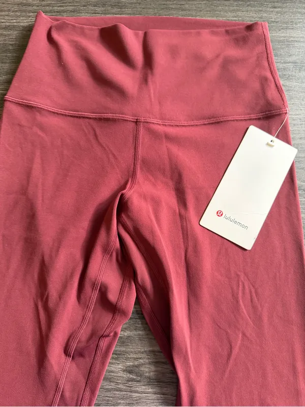 Lululemon Women’s High-Rise Rose Pink Leggings - Image 2