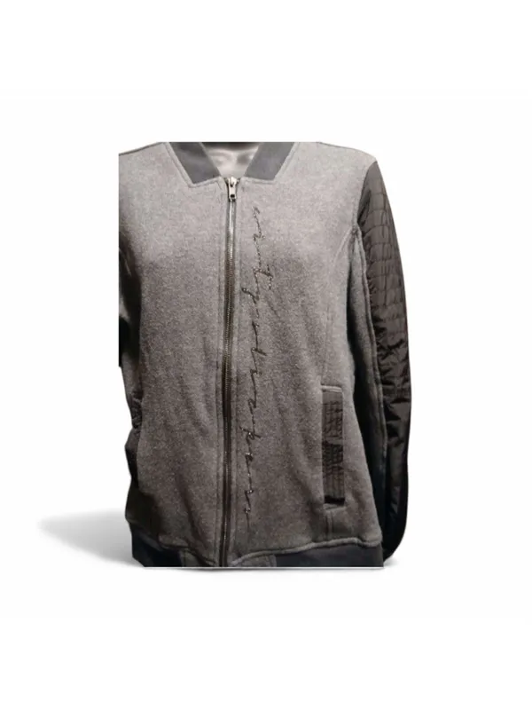 OGIO Women's Medium Mixed Media Fleece Quilted Bomber Jacket - INV162 h - Image 4