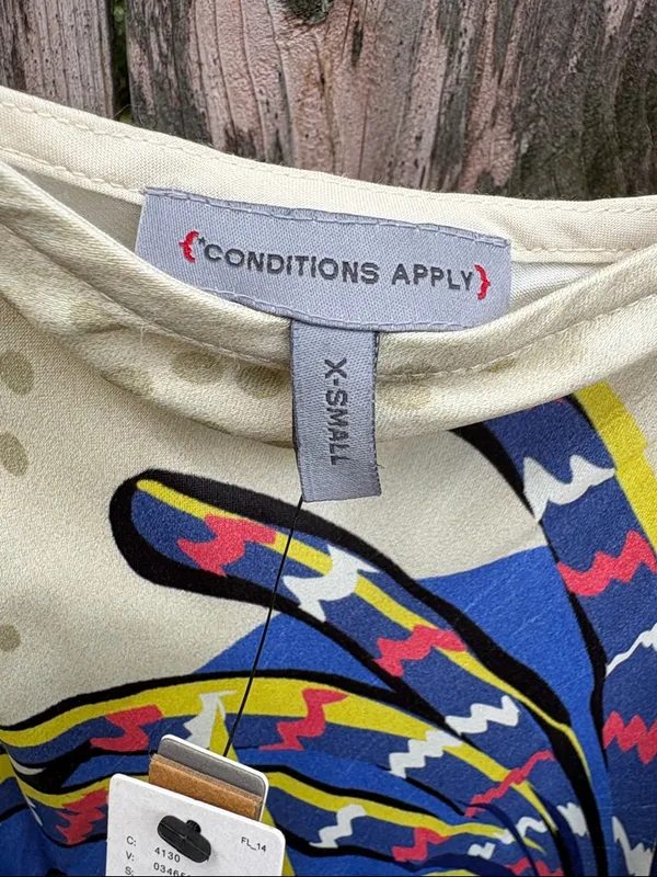 NWT Anthropologie Conditions Apply Ruffled Abstract Maxi Dress XS Retail $170.00 - Image 9