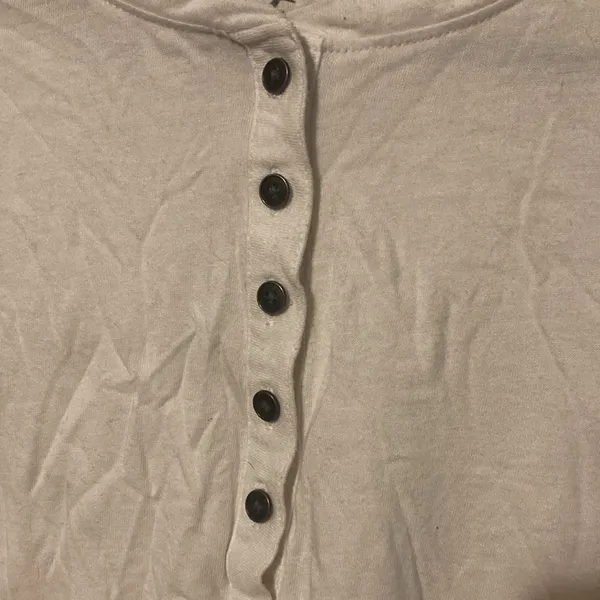 Hollister Easy Tee White/Blue Long Sleeve Tee - Image 2