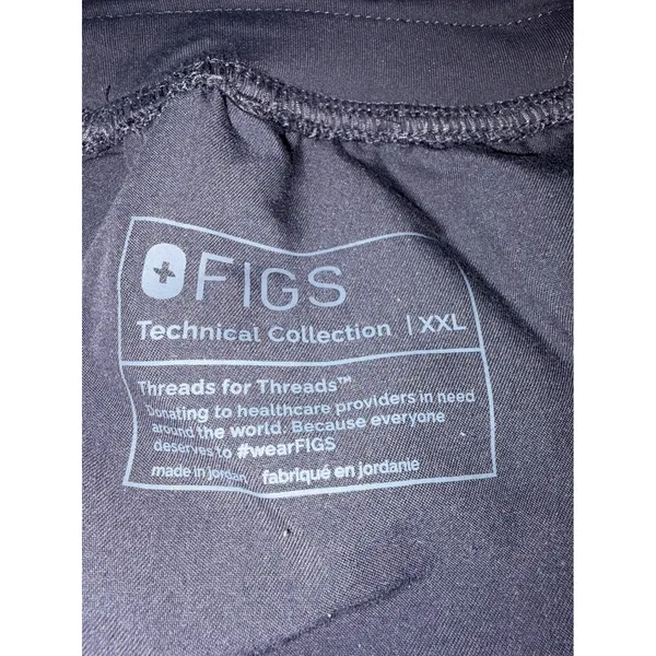 FIGS Technical Collection Zamora Jogger Scrub Pants Charcoal Gray XXL 1000207 - Image 3