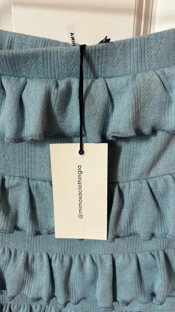 Ruffled Romper Blue - Image 4