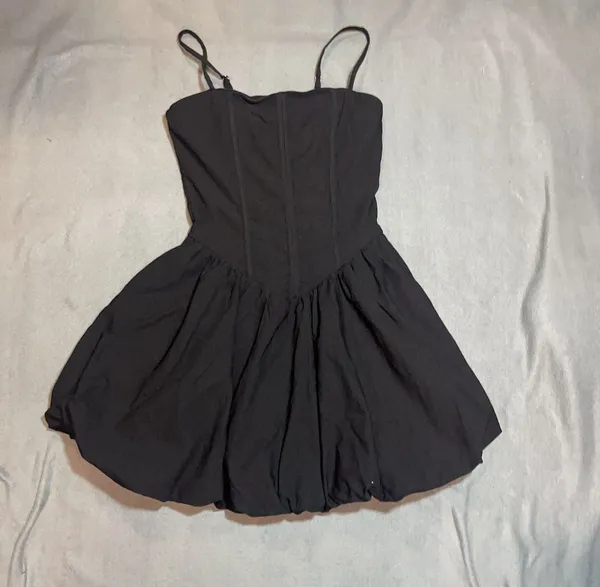 Julia by Love J Black Corset Style Mini Dress Size S - Image 2