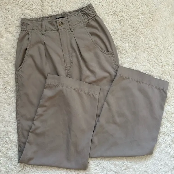 Madewell Pants Lanie Pleat Front Straight Leg High Waist Pumice Sz 0 - Image 2