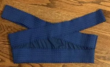 Pretty Little Thing Blue Bikini Top - Image 3