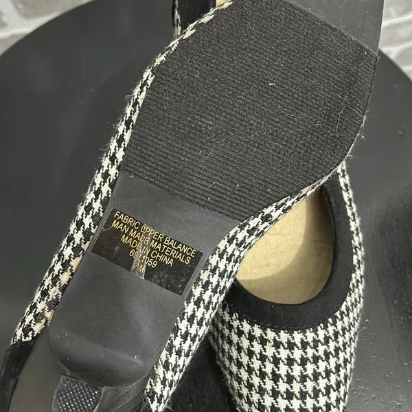 New | Classique‎ | Houndstooth Heels | Women’s Size 7M | Black Trim - Image 5