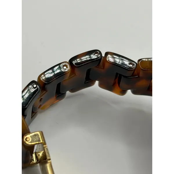 Fossil ES-2922 Women Tortoise Shell Brown Dial Watch Gold‎ Tone Stainless Steel - Image 12
