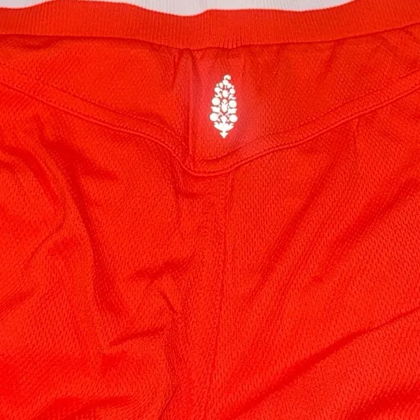 NWOT Free People Movement Prep In Your Step Shorts Orange White Small - Image 4