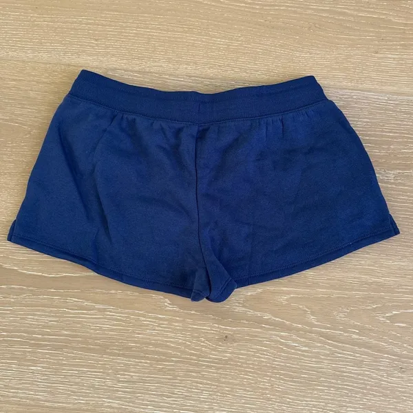 Aeropostale F1 Formula 1 Low Rise Fleece Shorts Size S Blue White - Image 3