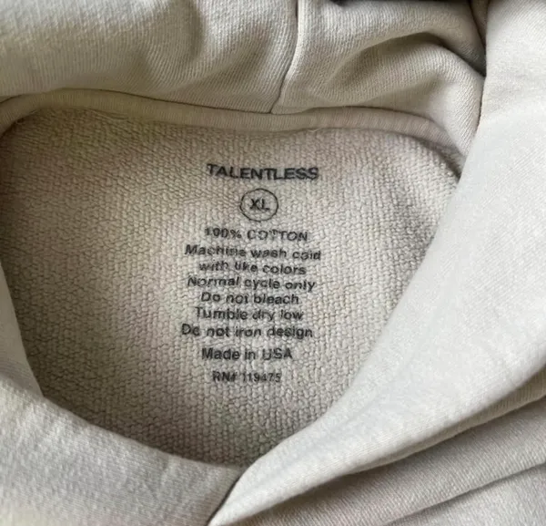 Talentless Hoodie Circle Logo - Image 4
