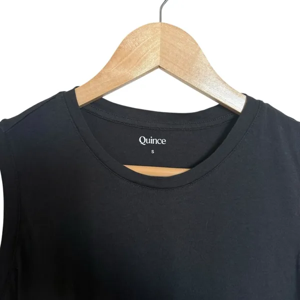 Quince Women’s Cotton Modal Muscle Tank in Black Size S - Image 9