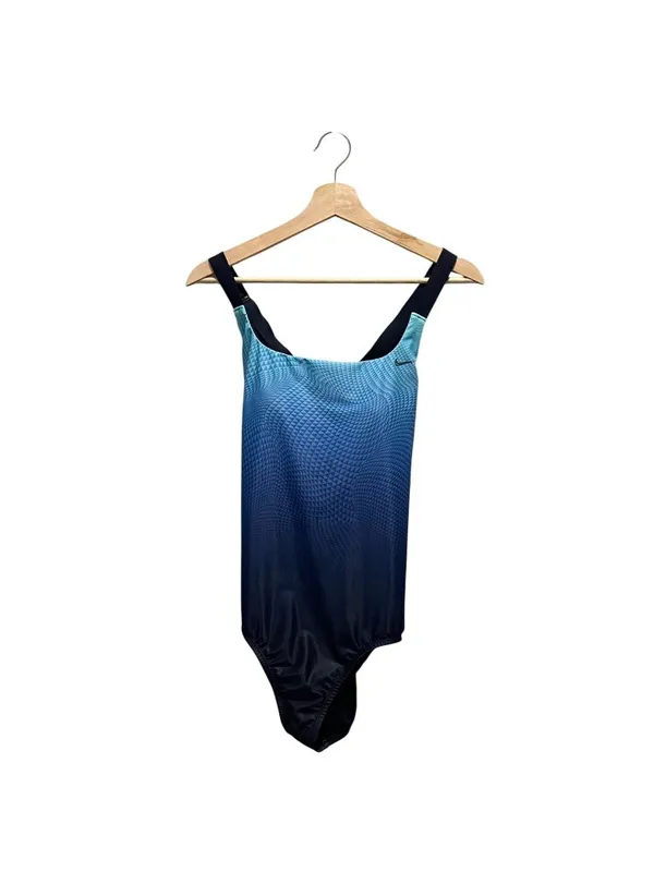 Nike One Piece Swimsuit Blue Size M Summer Beach Vacation Resortwear Swimming - Image 2