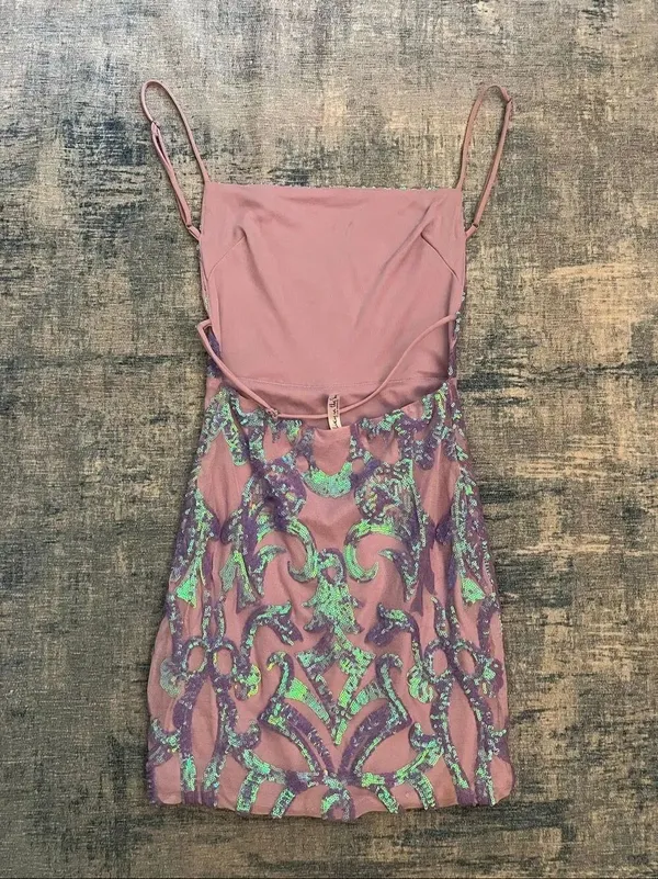 Lucy In The Sky Starstruck Strappy Dress in Iridescence Lilac Women's Small - Image 5