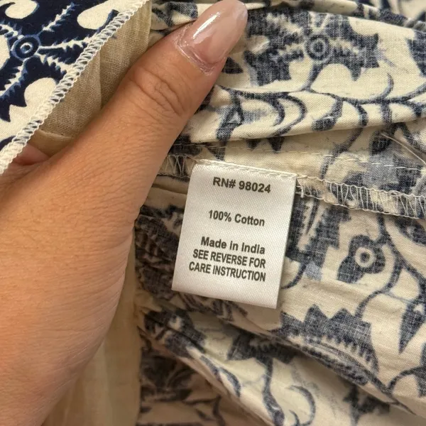 Love The Label Isla Smocked Tie-Back Ruffle Mini Dress XS Boho Date Floral‎ - Image 7