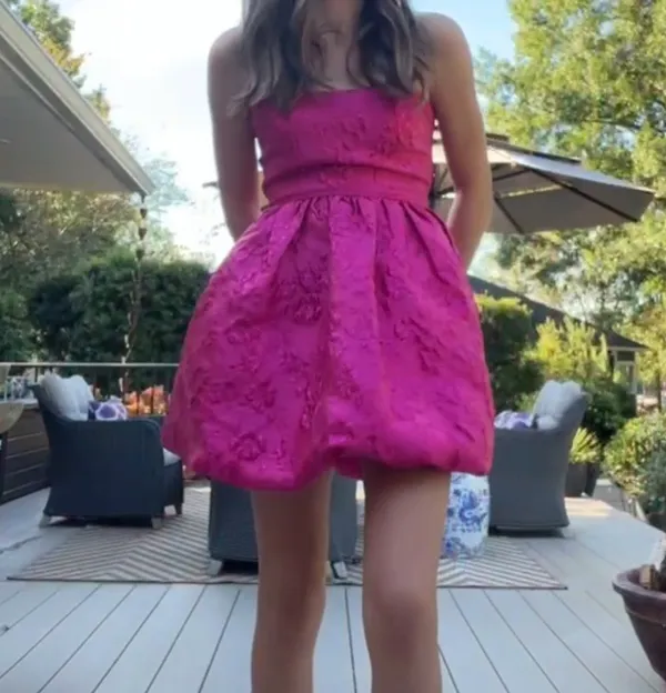 Amanda Uprichard Pink Strapless Mini Dress - Image 4