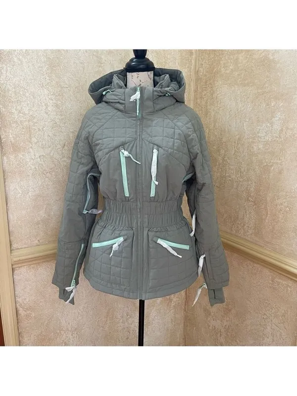 Free People Movement All Prepped Ski Snow Quilted Puffer Jacket Insulated Sz M - Image 4