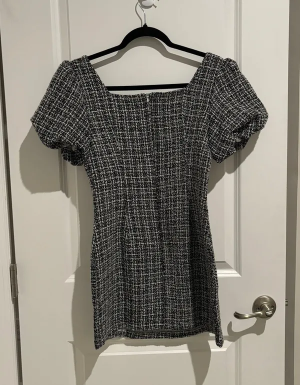 SheIn Tweed Mini Dress XS/S - Image 4