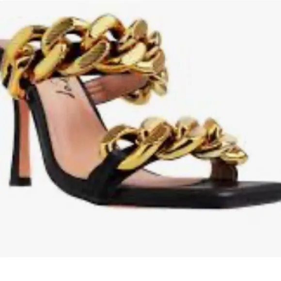 LEMON DROP by PRIVILEGED chain heels sold at Dolls Kill Size 10 - Image 2