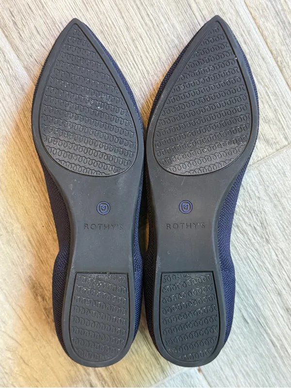Rothy's The Point Maritime Navy Slip On Flats Ballet Shoes Women's USA Size 7.5 - Image 6