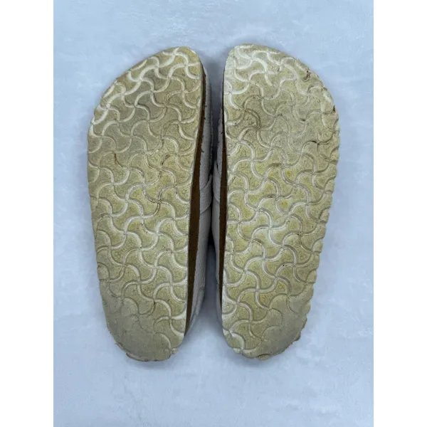 Birkenstock Leather Clogs Mules Buckle Slides‎ Neutral Size 40 US 9 - Image 11