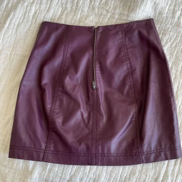 Free People Leather Skirt - Image 6