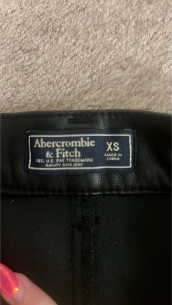 abercrombie & fitch leather shorts - Image 3