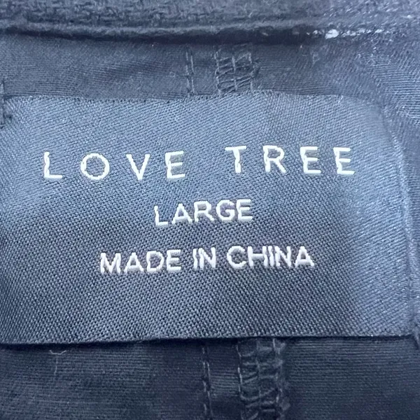 Love Tree Black & Gray Double Layer Hooded Jacket Size Large - Image 8
