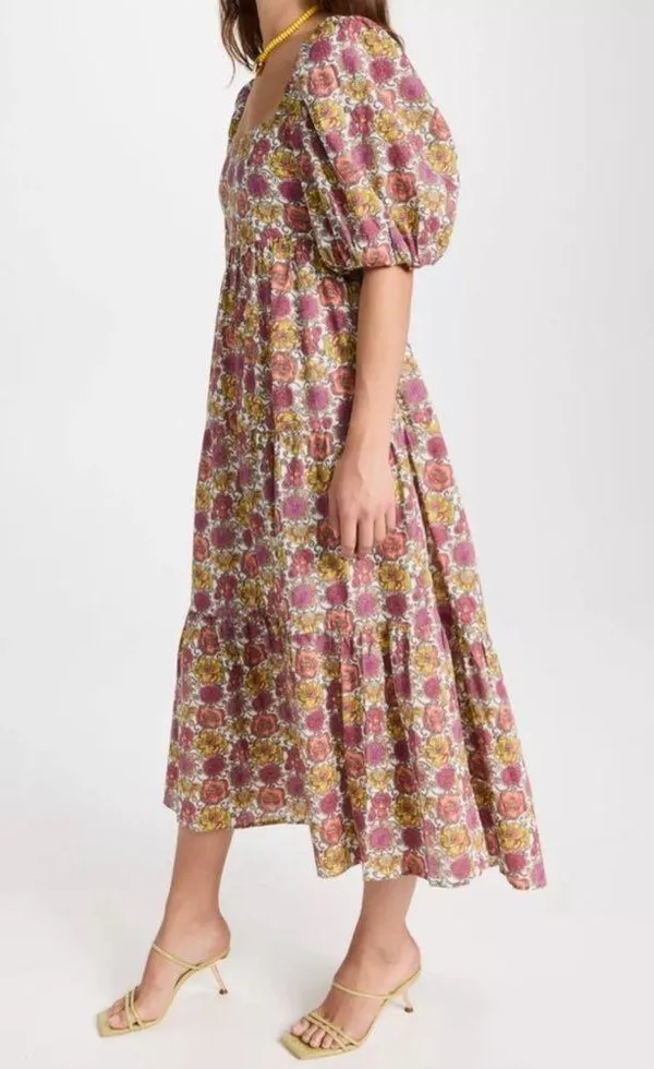 MINKPINK NWT Yasamin Tiered Midi Floral Dress Size XXL - Image 3