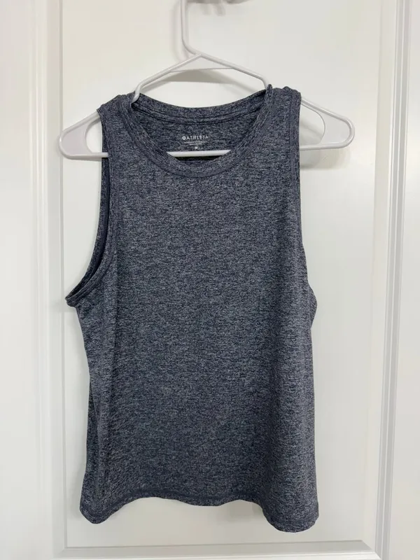 Athleta Uptempo Tank Heathered Slate Blue Workout Top Women’s Medium - Image 3