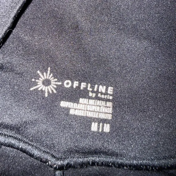 Offline by Aerie black leggings flare cross front. Size Medium. - Image 4