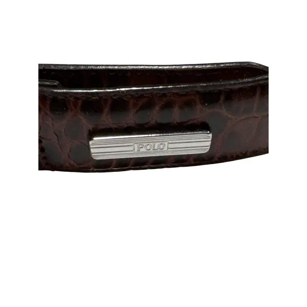 Polo Ralph Lauren Brown Italian Leather Dress Belt Unisex Size 32/80 SKU 6992 - Image 2