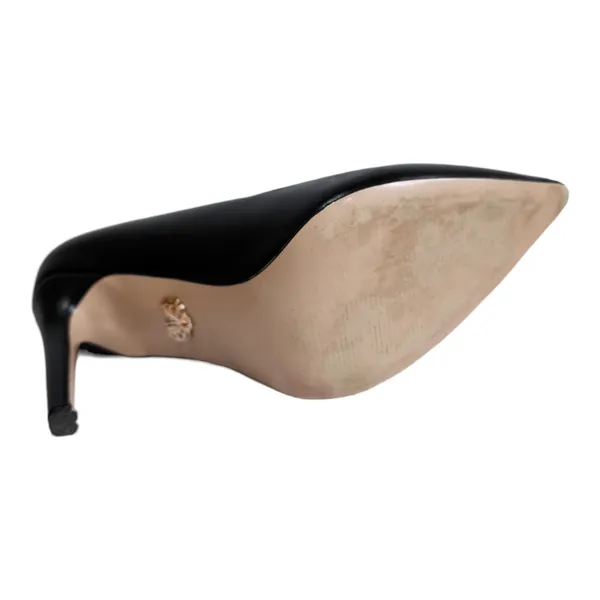 Petit Cadeau Lavinia Black Vegan Leather Stilettos Women's Size 7 - Image 9