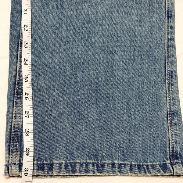 Hollister Low-Rise Baggy Jeans Womens 00R W24 Regular Blue Denim 100% Cotton - Image 9