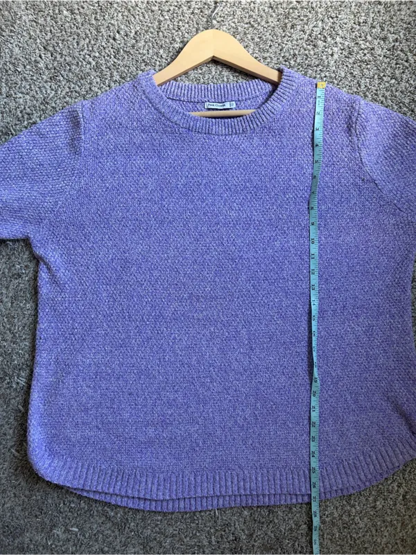 Pink Clover Lavender Crewneck Sweater Comfy Soft Purple 2X - Image 6