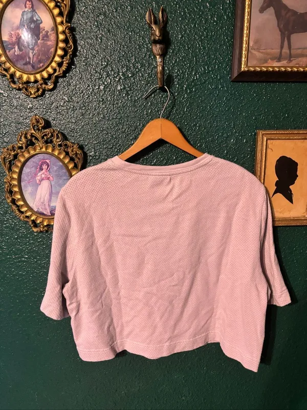 Varley Purple Vented Cropped Top Sz Medium - Image 3