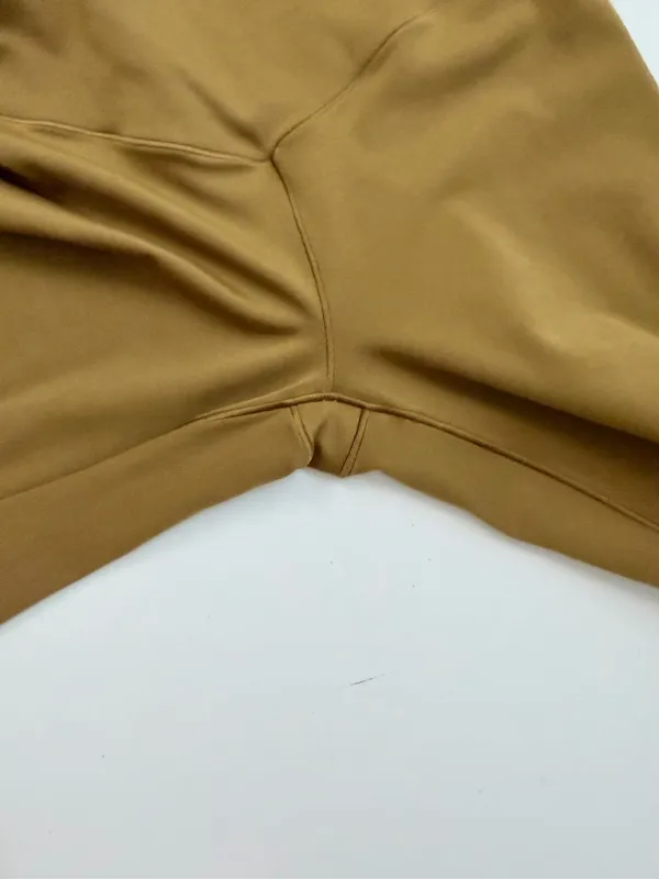 Aerie Offline Pants Leggings Flare Crossover Real Me High Rise Short Yellow - Image 8
