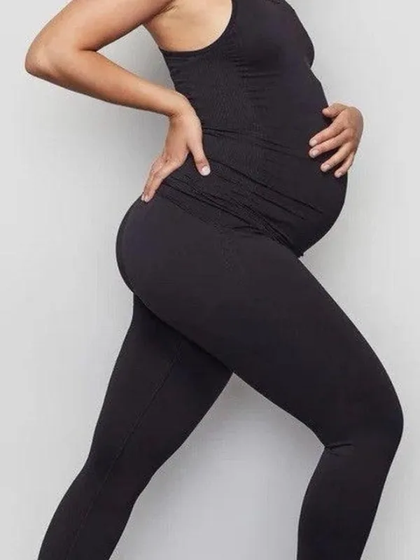 NWT Good American Maternity Leggings Black Size XL - Image 2