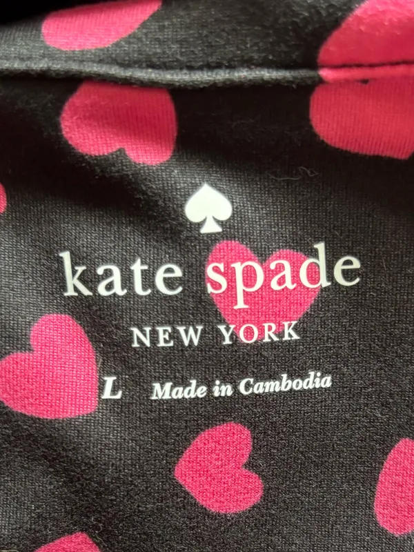 NWT kate ♠️ spade New York Heart Print pajama set sz L - Image 3