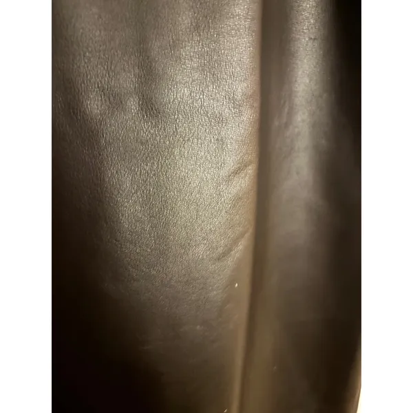 Preston‎ & York Premiere Genuine Leather Pants Womens 14 Straight Leg Dark Brown - Image 2
