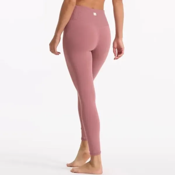 Vuori Ribbed Studio Leggings – High Rise – Size Small – 25” Inseam – Like New - Image 3