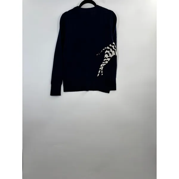 J.Crew Cashmere classic-fit crewneck sweater in zebra intarsia CO586 - Image 8