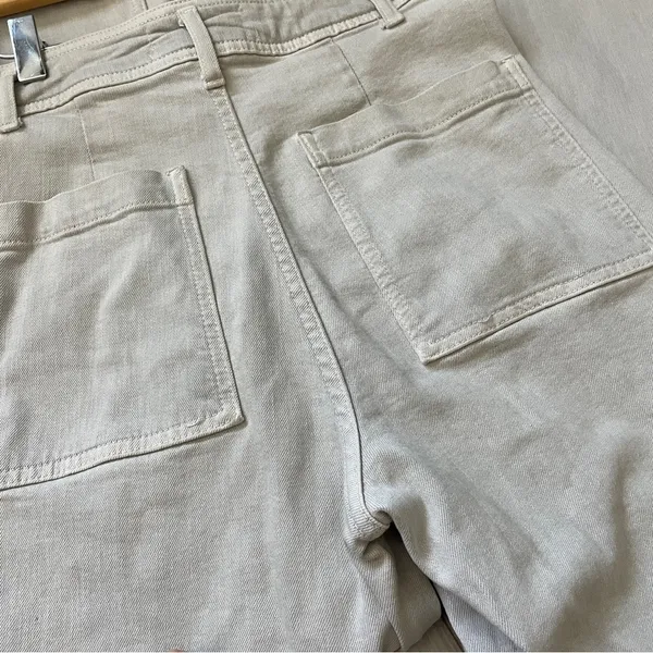 Zara Wide-Leg Pants marine straight womens Gray (size 6) minimalist chic casual - Image 9