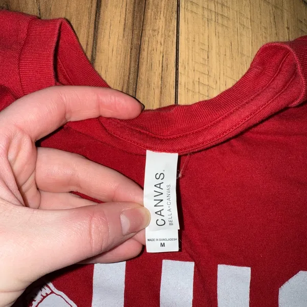 Bella Canvas Red Ohio State Graphic T-Shirt 88 - Image 3