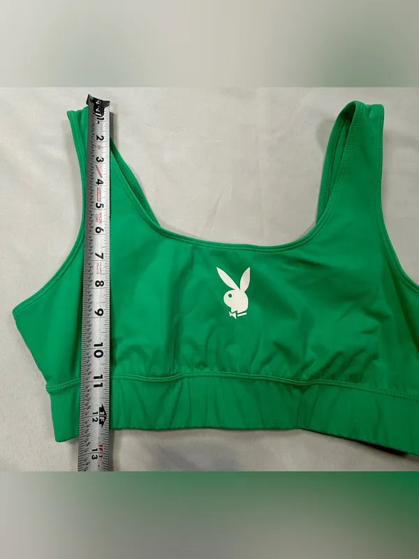 PLAYBOY Green Logo Sports Bralette - Image 5