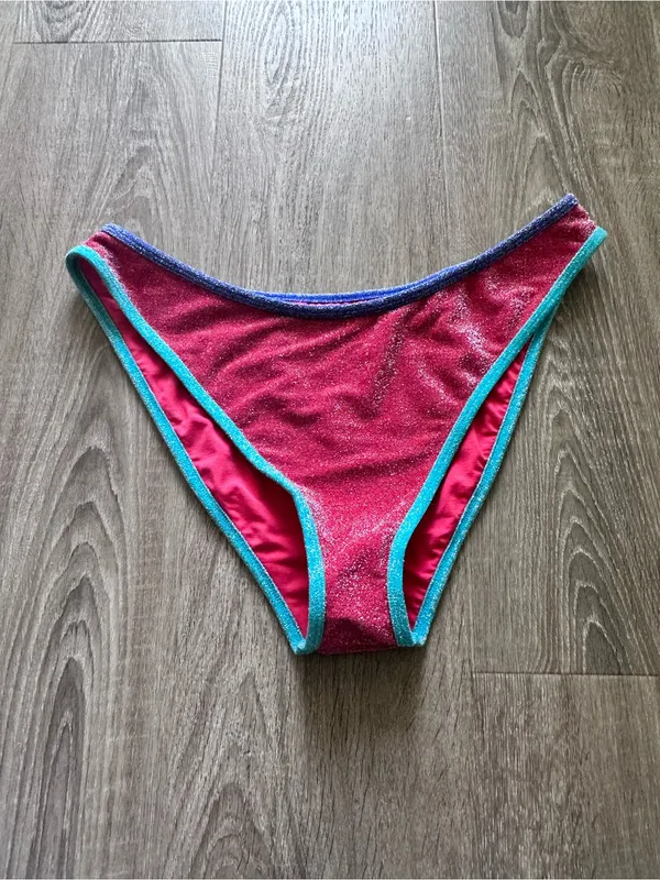 Free People‎ It's Now Cool Lurex The High Curve Duo Bikini Bottom XL New - Image 5
