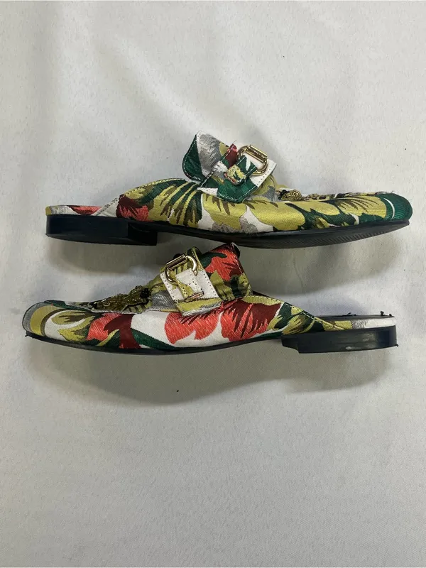 Steve Madden Multicolor Floral Bee Embroidered Slip-On Mules - Image 8